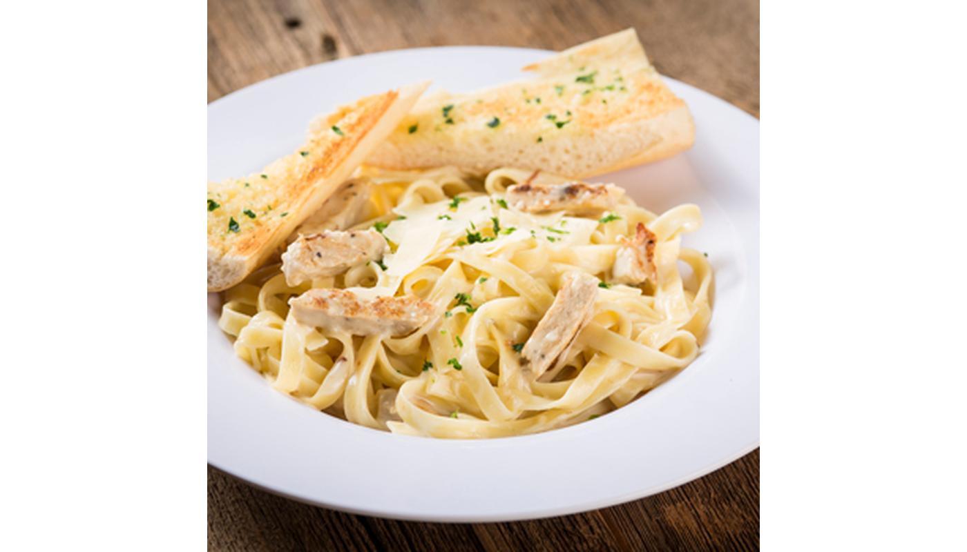 Fettuccine Alfredo with Grilled Chicken