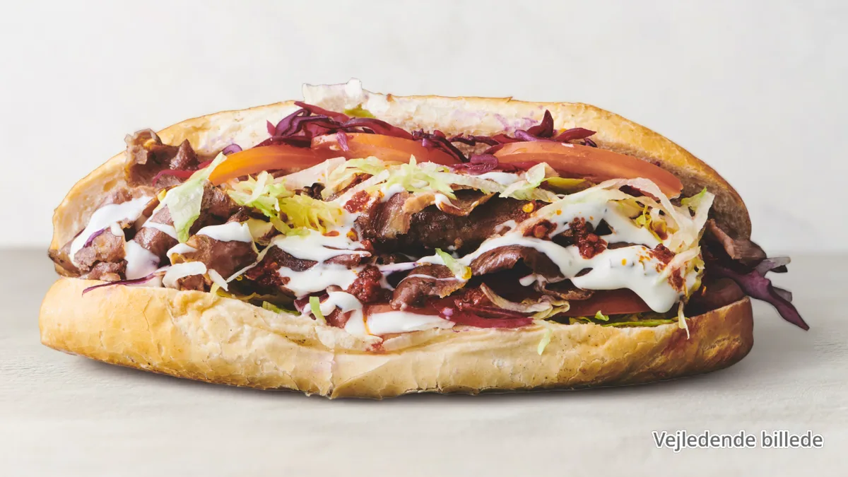 Tyrkisk brød kebab