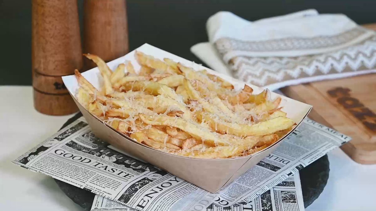 Cartofi cu parmesan și usturoi