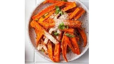 Cartofi dulci cu parmezan