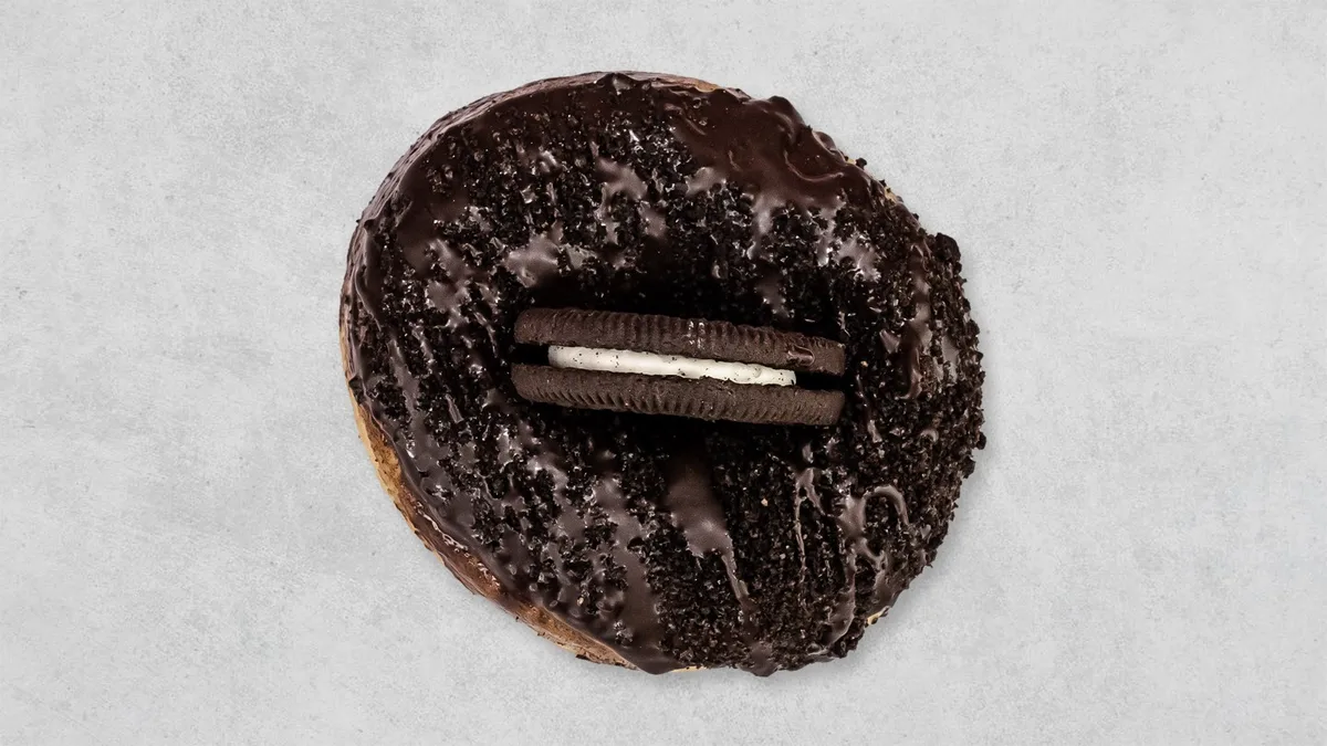 Oreo Cream Black Donut