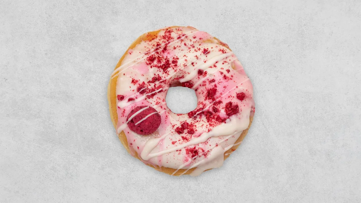 Vanilla and Berry Donut