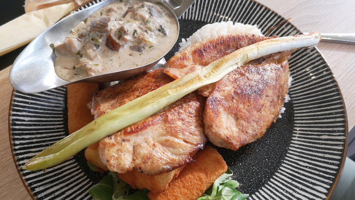 Csirkemellsteak újhagyma