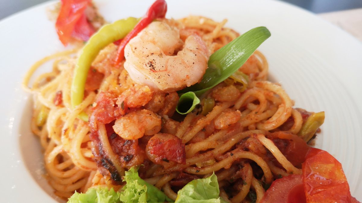 Linguine Arrabbiata garnélával