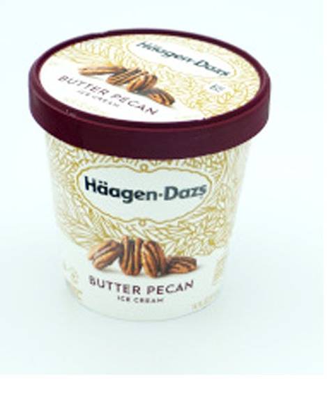 Haagan Daz Butter Pecan Ice Cream (12 oz)