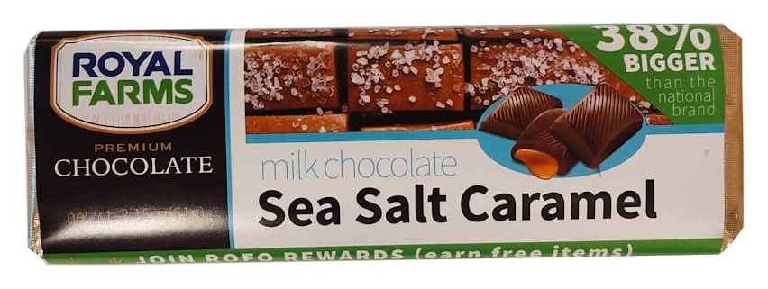 Royal Farms Choc and Sea Salt Caramel Bar