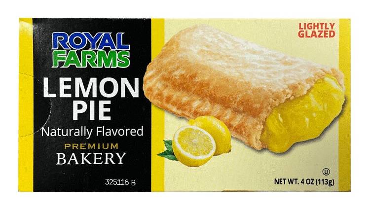 Royal Farms Glazed Lemon Pie (4 oz)