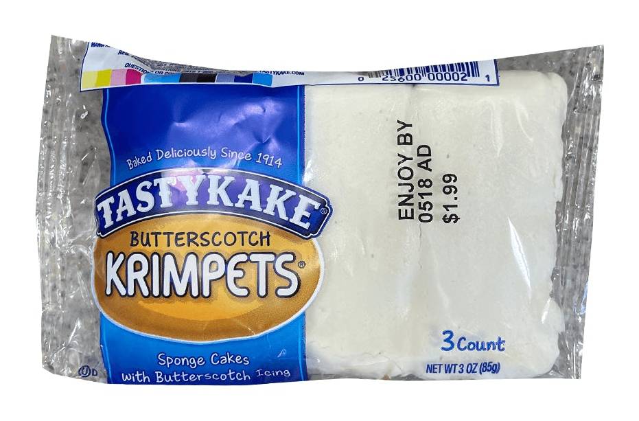 Tastykake Butterscotch Krimpets (3 Count)