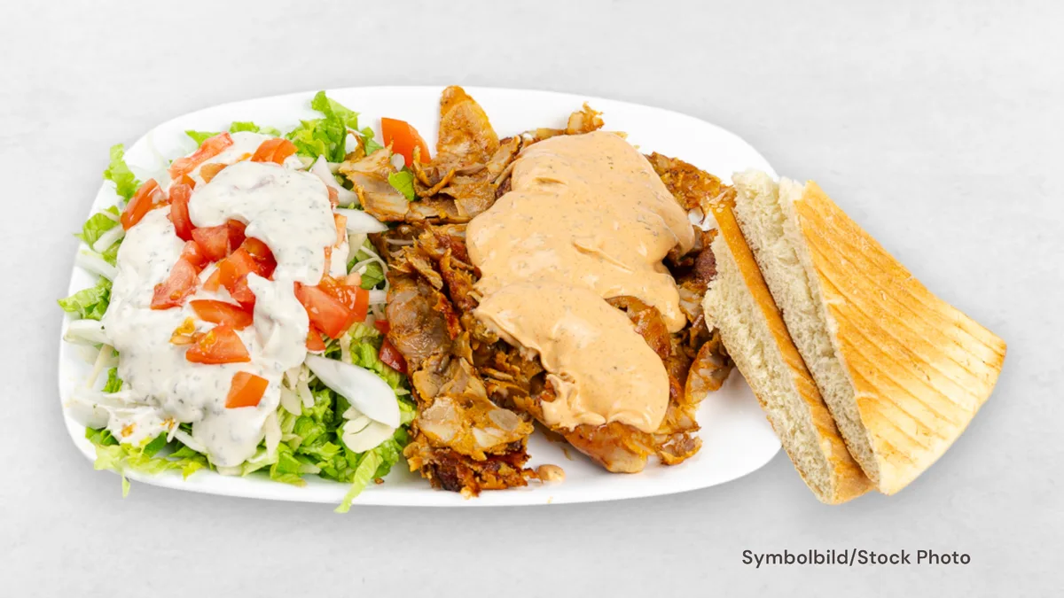 Kebab Teller Geflügel