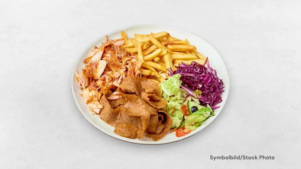 Schawarma Teller Gegrillt Geflügel