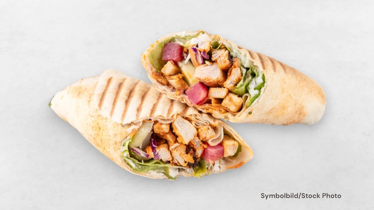 Schawarma Wrap Gegrillt Geflügel