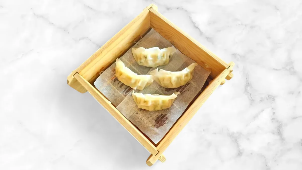 Dampede kyllinge gyoza