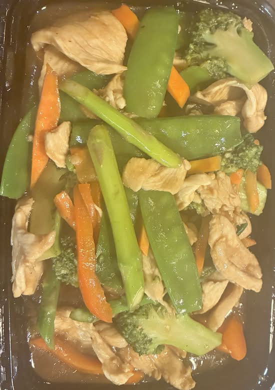 Broccoli, Pea Pods, and Asparagus