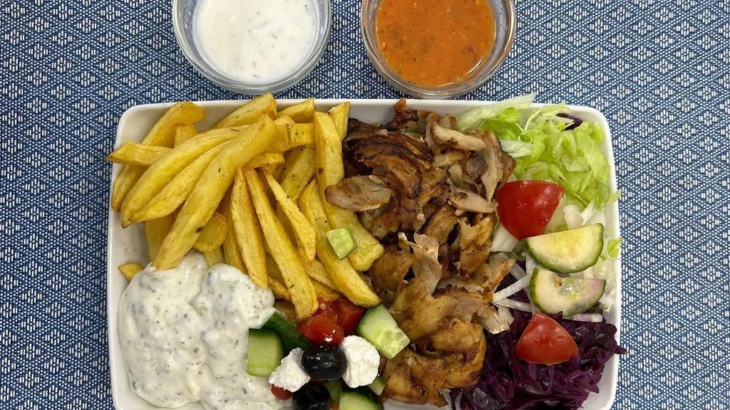 Kis görög gyros tál