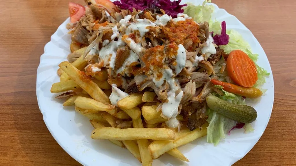 Nagy gyros tál