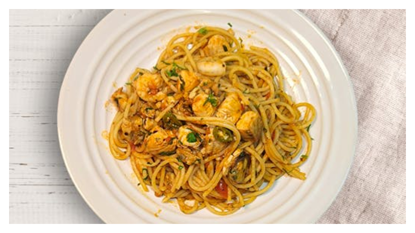 SPAGHETTI SEAFOOD (GF)