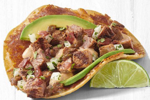 Grilled Gourmet Steak Two Taco Plate