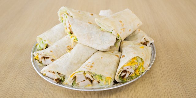 Grilled Chicken Wrap Platter