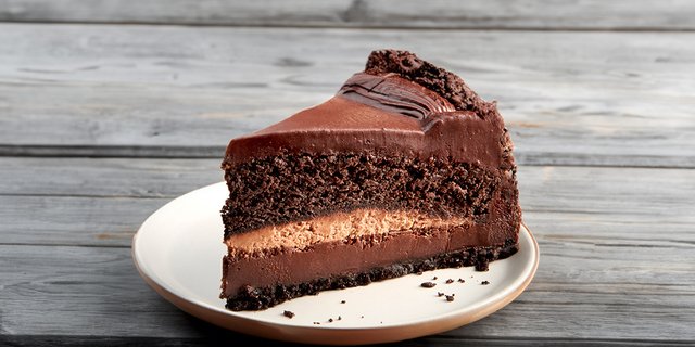 Slice of Ultimate Chocolate Cake