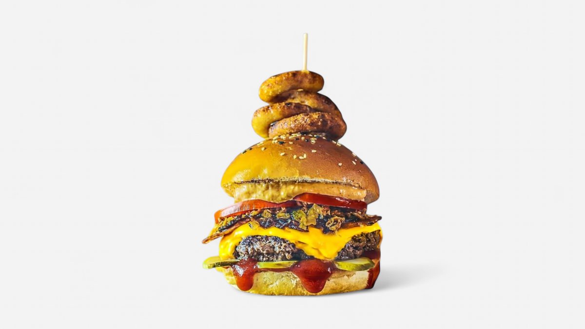 Burger big boss + cartofi prajiti ,salata coleslaw si sos
