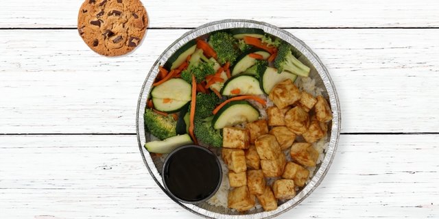 Veggie and Tofu Rice Bowl Boxed Lunch