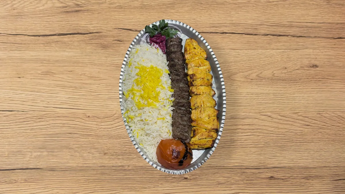 Chelow Kebab vaziri  کباب وزيری