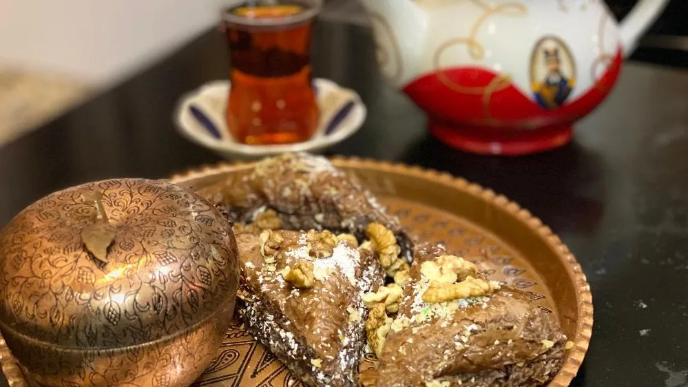 Homemade Baklava chokolat