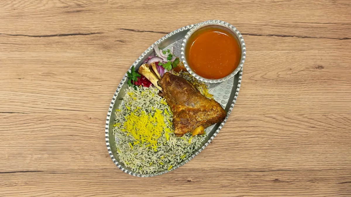 Mahiche with rice/چلو ماهیچه گوسفندی