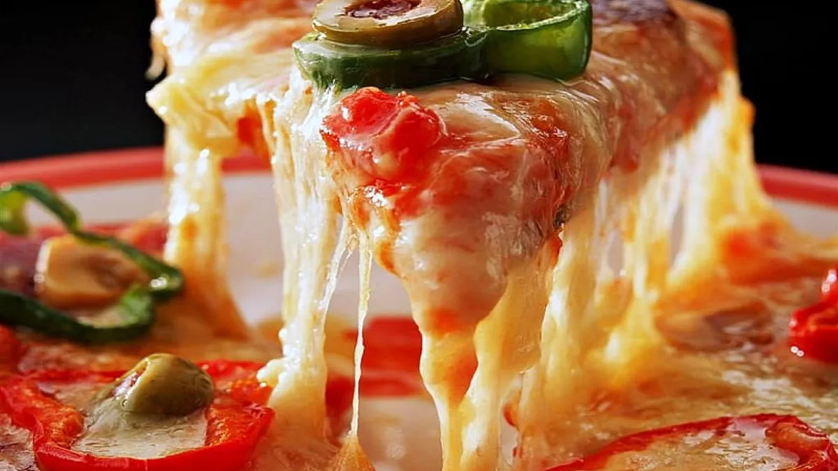 Pizza Vegan 28CM /پیتزا سبزیجات🫑🌽🫒🧅🧀