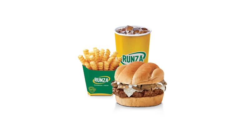 Swiss Mushroom Burger Combo Meal