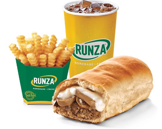 Swiss Mushroom Runza Sandwich Combo Meal