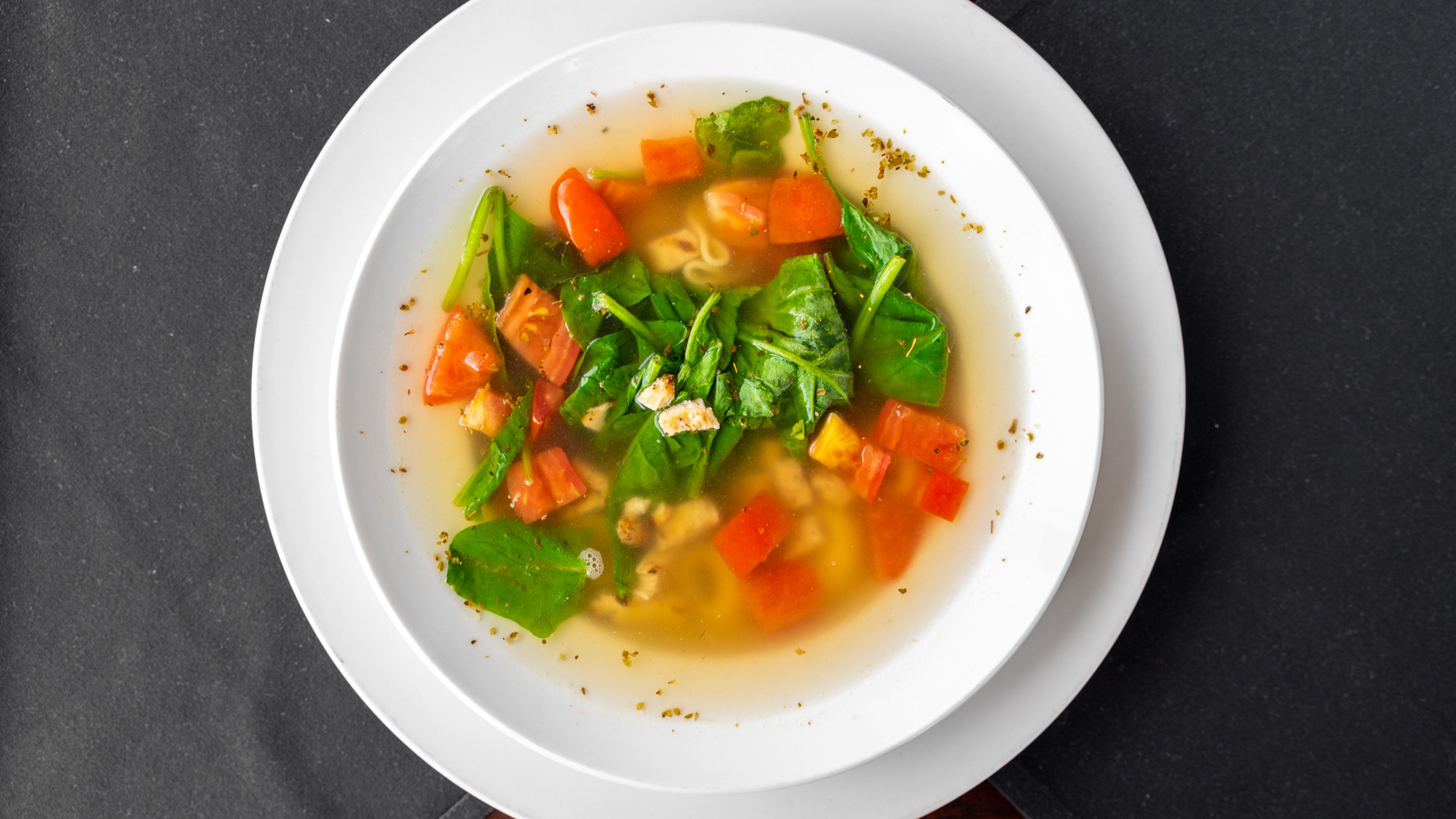Bowl Tortellini Brodo Soup