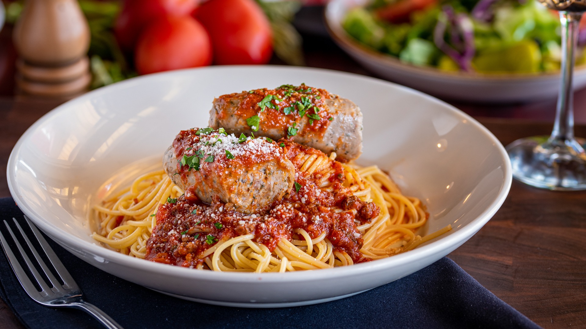 Spaghetti and Italian Sausage