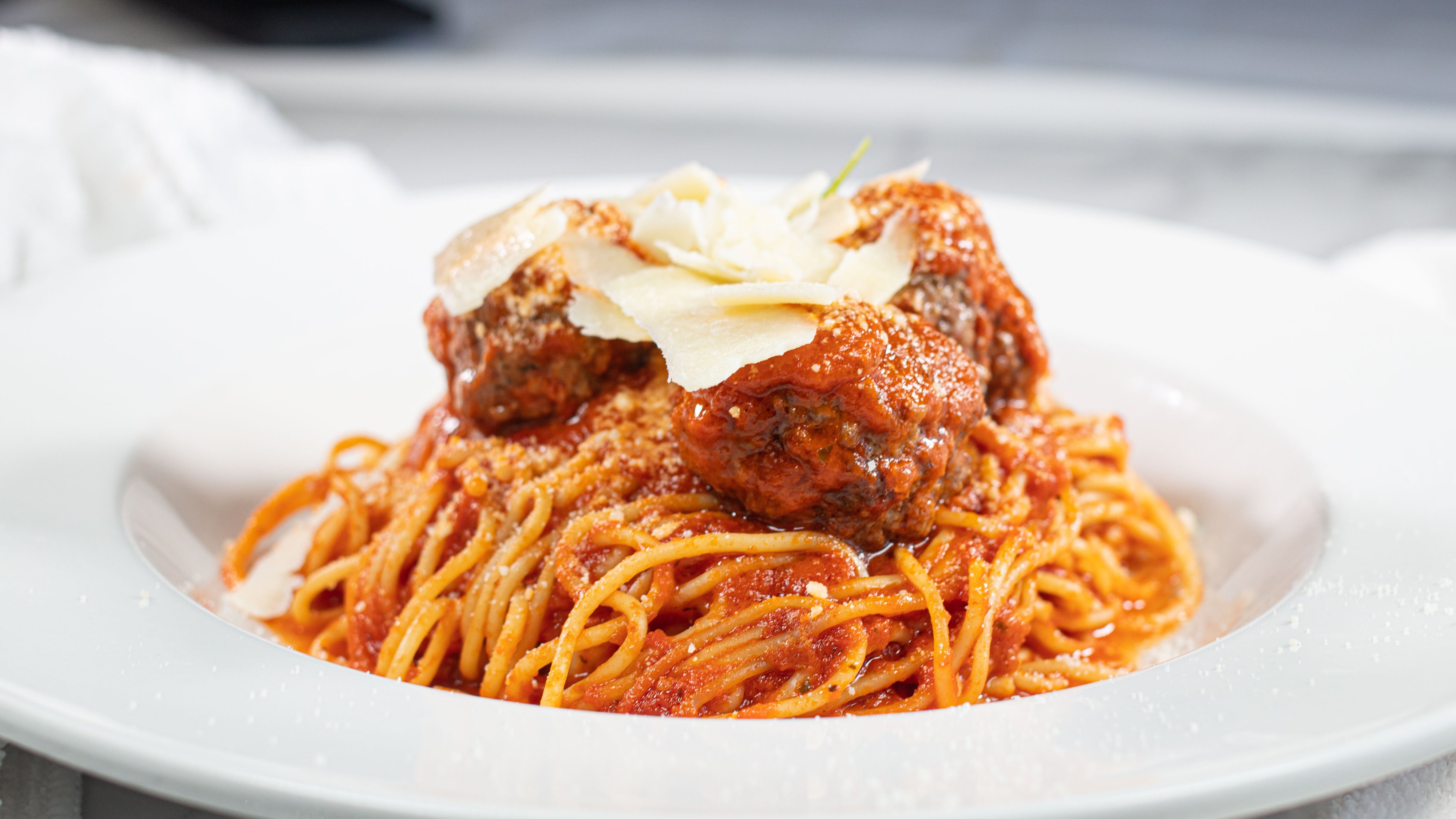 Spaghettini and Meatballs