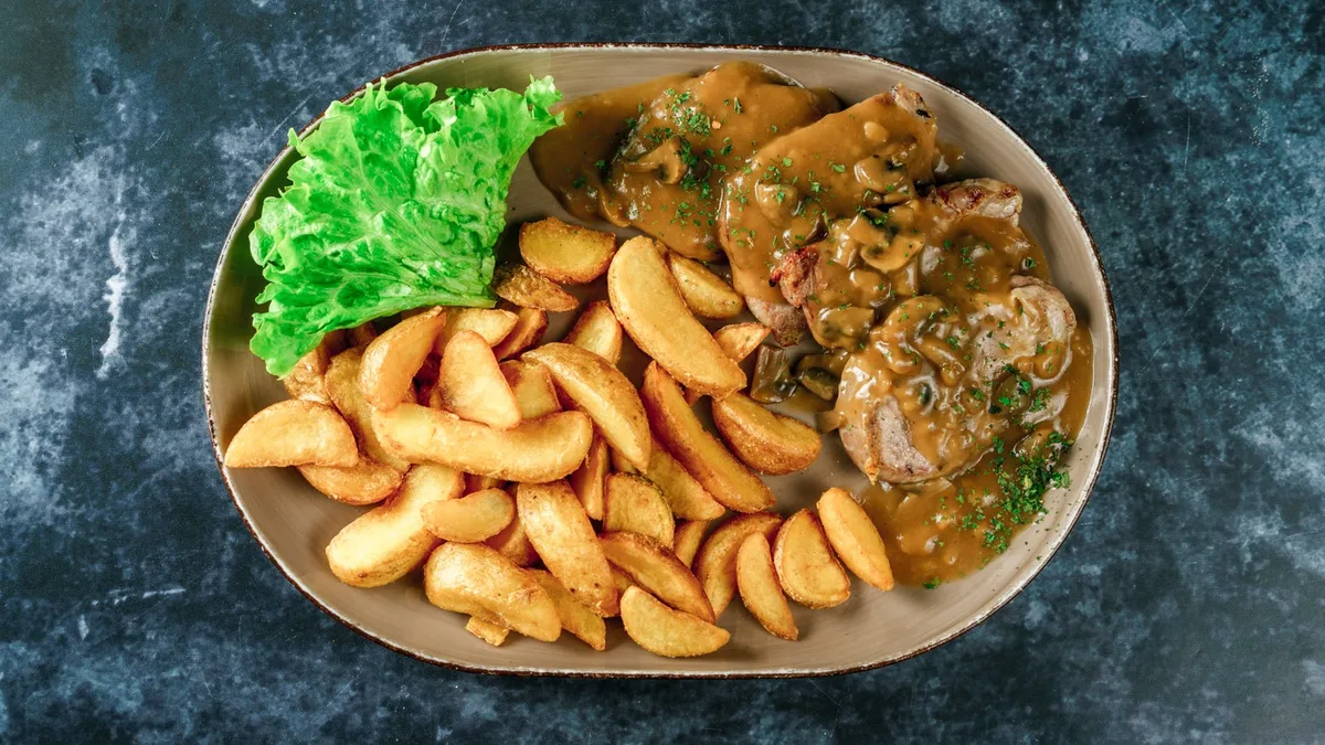 Lungić u umaku od gljiva