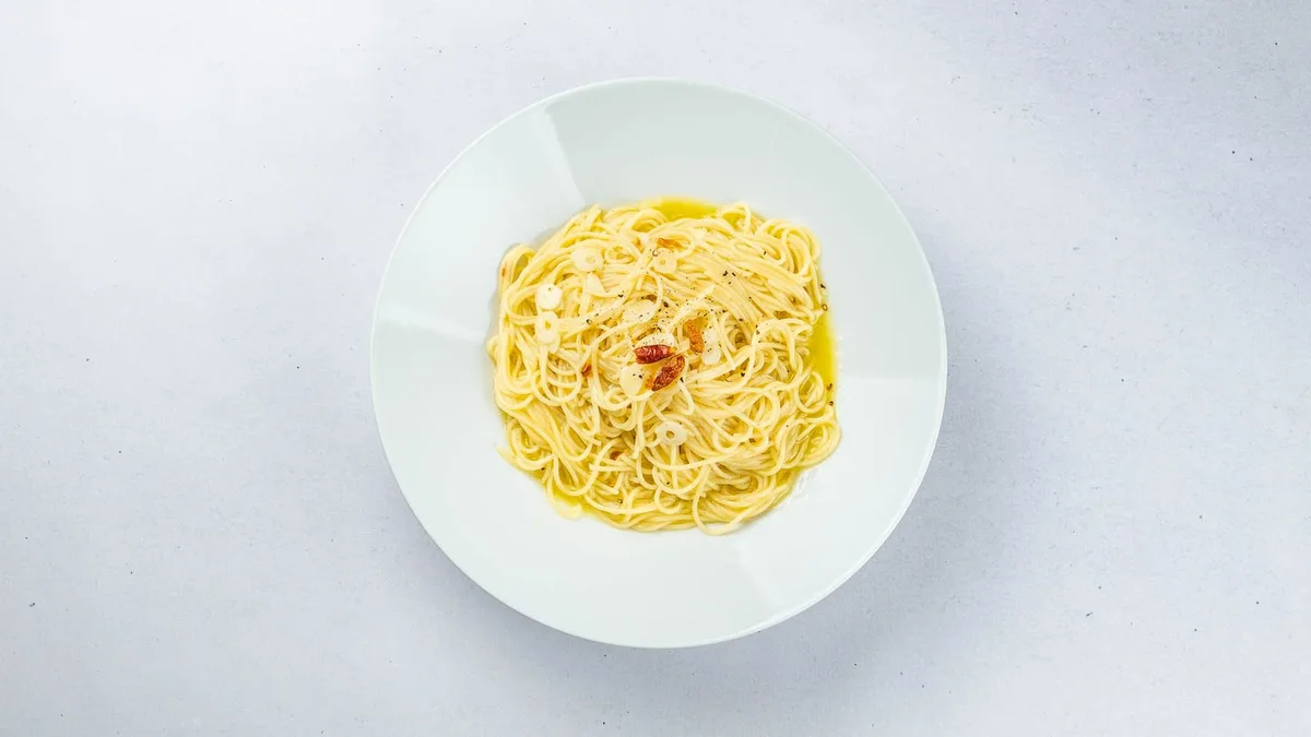 Spaghetti al olio