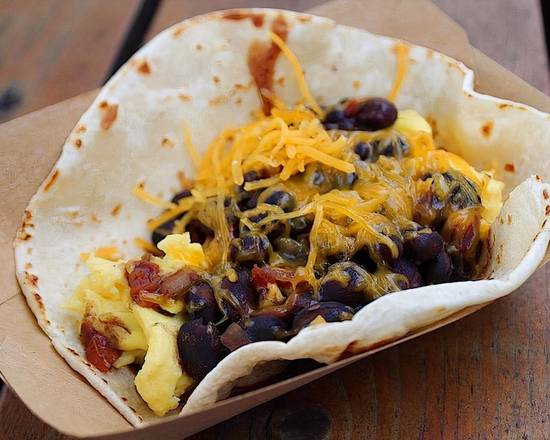 BLACK BEANS, EGG, AND CHEESE