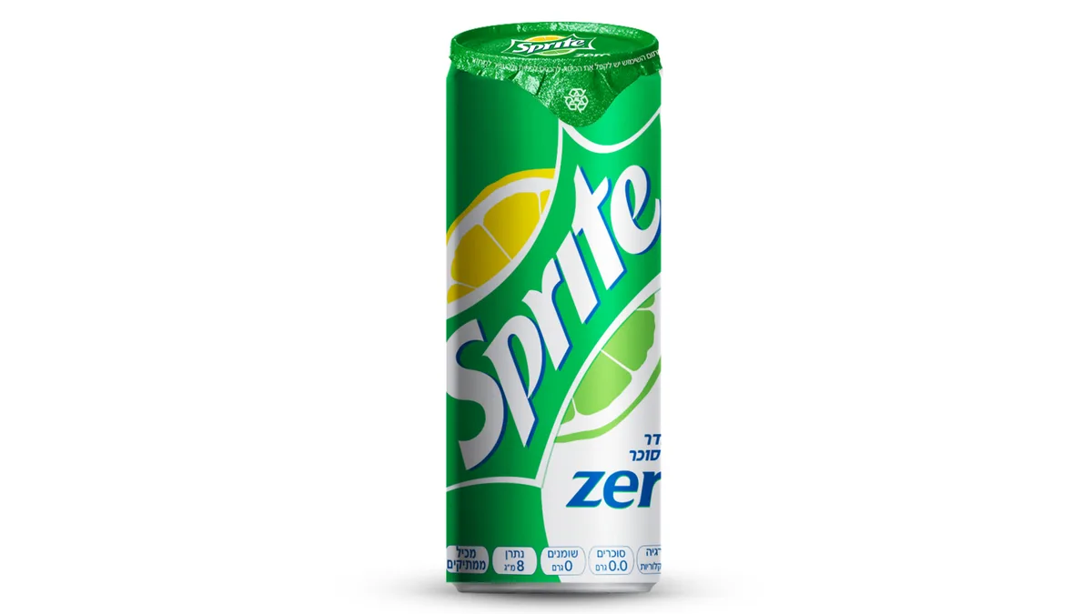 פחית ספרייט זירו / 7UP זירו לפי מלאי קיים Can of Sprite Zero / 7UP Zero as Available