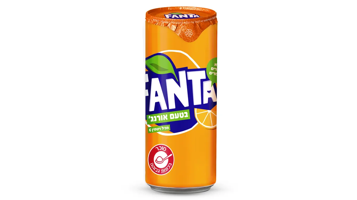 פחית פאנטה / מירנדה בהתאם למלאי קיים Fanta / Mirinda as Available