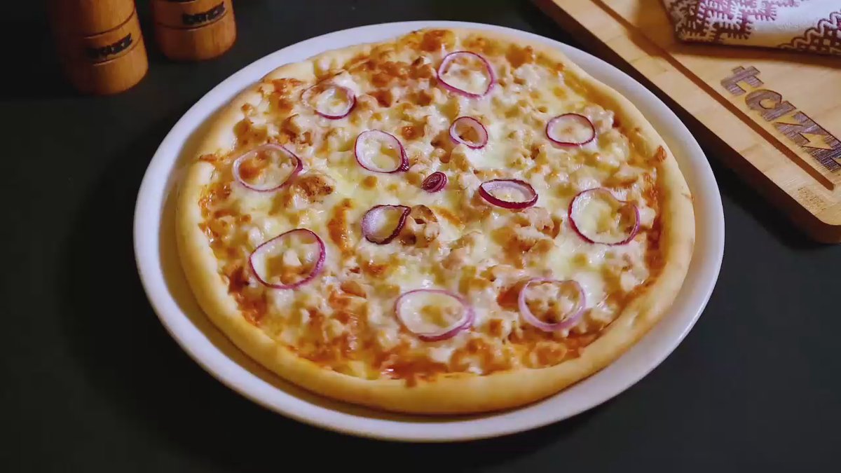 1+1  Pizza Con pollo 45cm