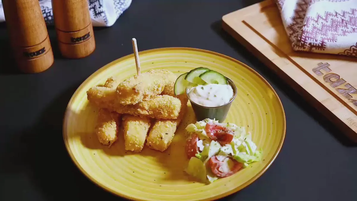 Baghete de cașcaval crispy