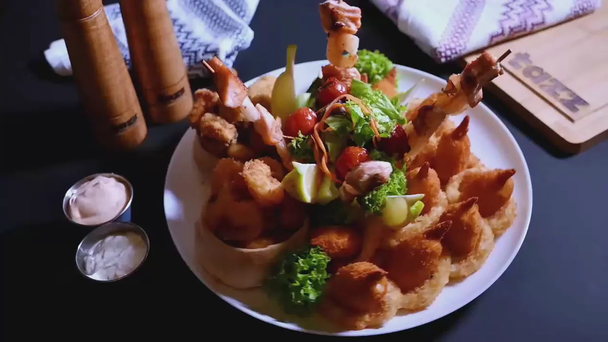 Platou cald fructe de mare