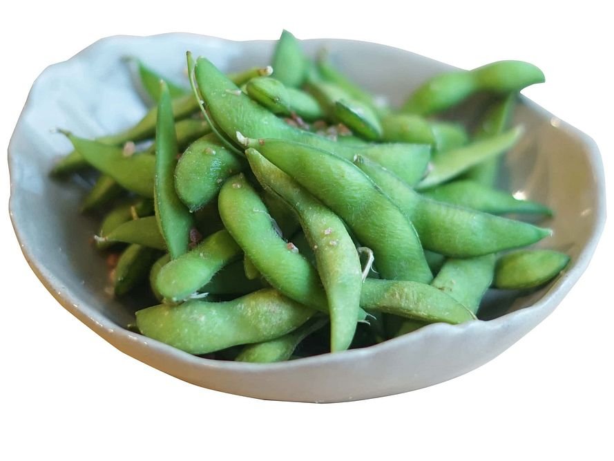 EDAMAME - Orestované s česnekovým máslem