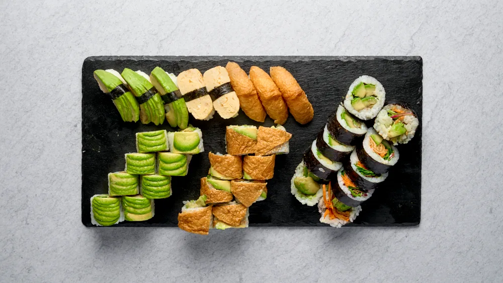 Veggie sushi meny mix 35 bitar