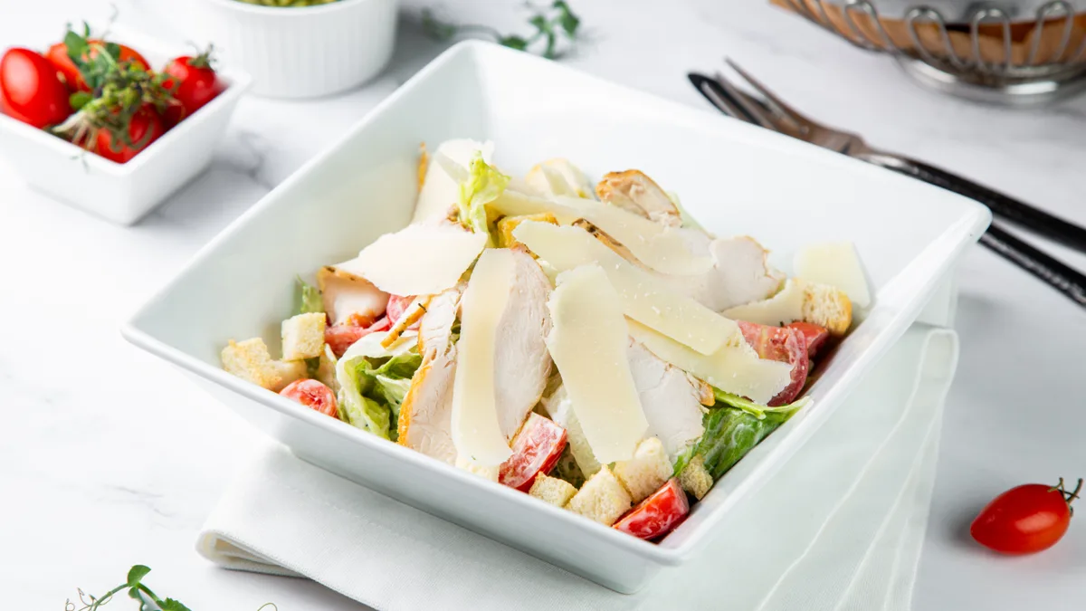 Цезарь с курицей/Ceasar with chicken