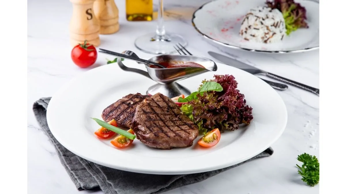 Стейк из конины/Horse meat steak
