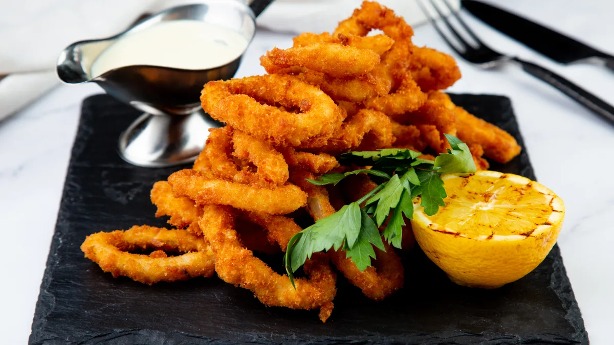Кальмары  Темпура/Tempura squid