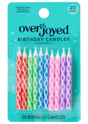 Overjoyed Birthday Candles Confett (20 ct)