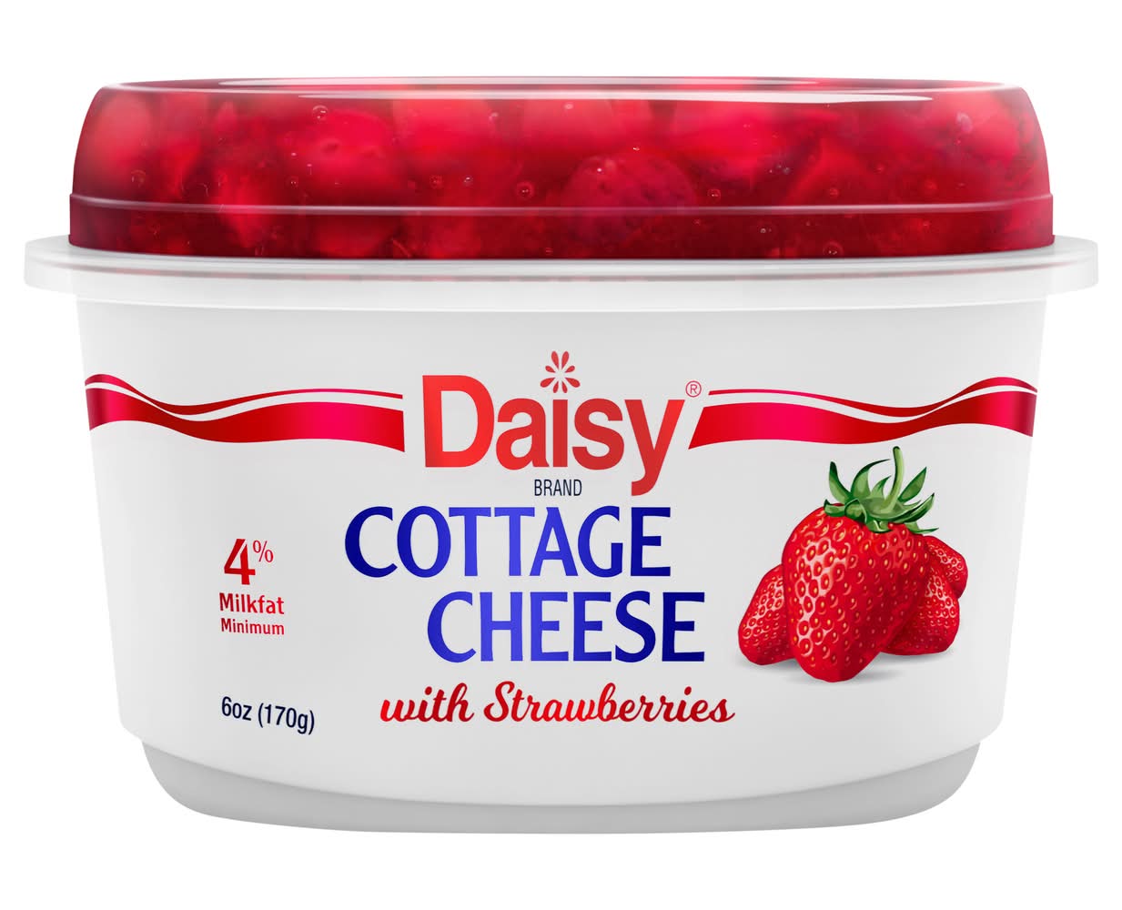 Daisy 4% Milkfat Cottage Cheese With Strawberries (6 oz)