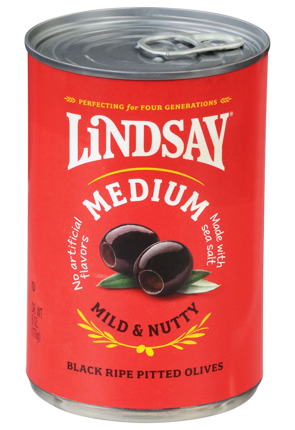 Lindsay Medium Mild and Nutty Black Ripe Pitted Olives (6 oz)
